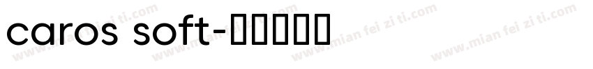 caros soft字体转换